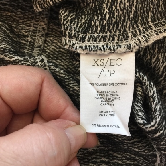 CAbi #5102 Marled Gray Neo Knit Moto Jacket XS EUC - Picture 8 of 8